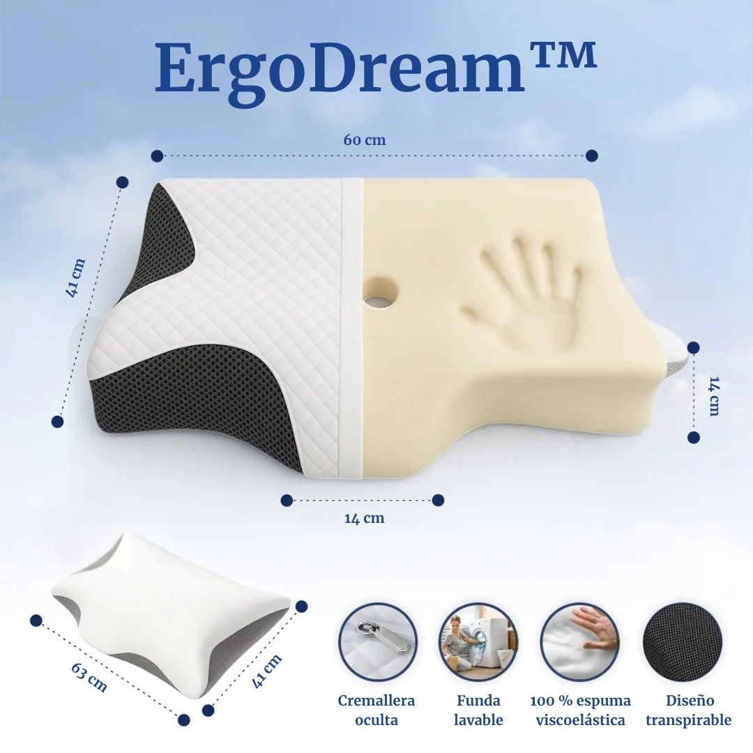 Alinea tu cuello y duerme profundo desde la primera noche con ErgoDream™